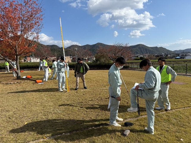 水準測量の実習